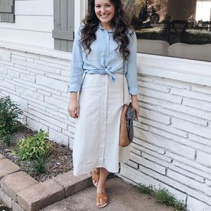 Striped midi skirt (fits like s/m)